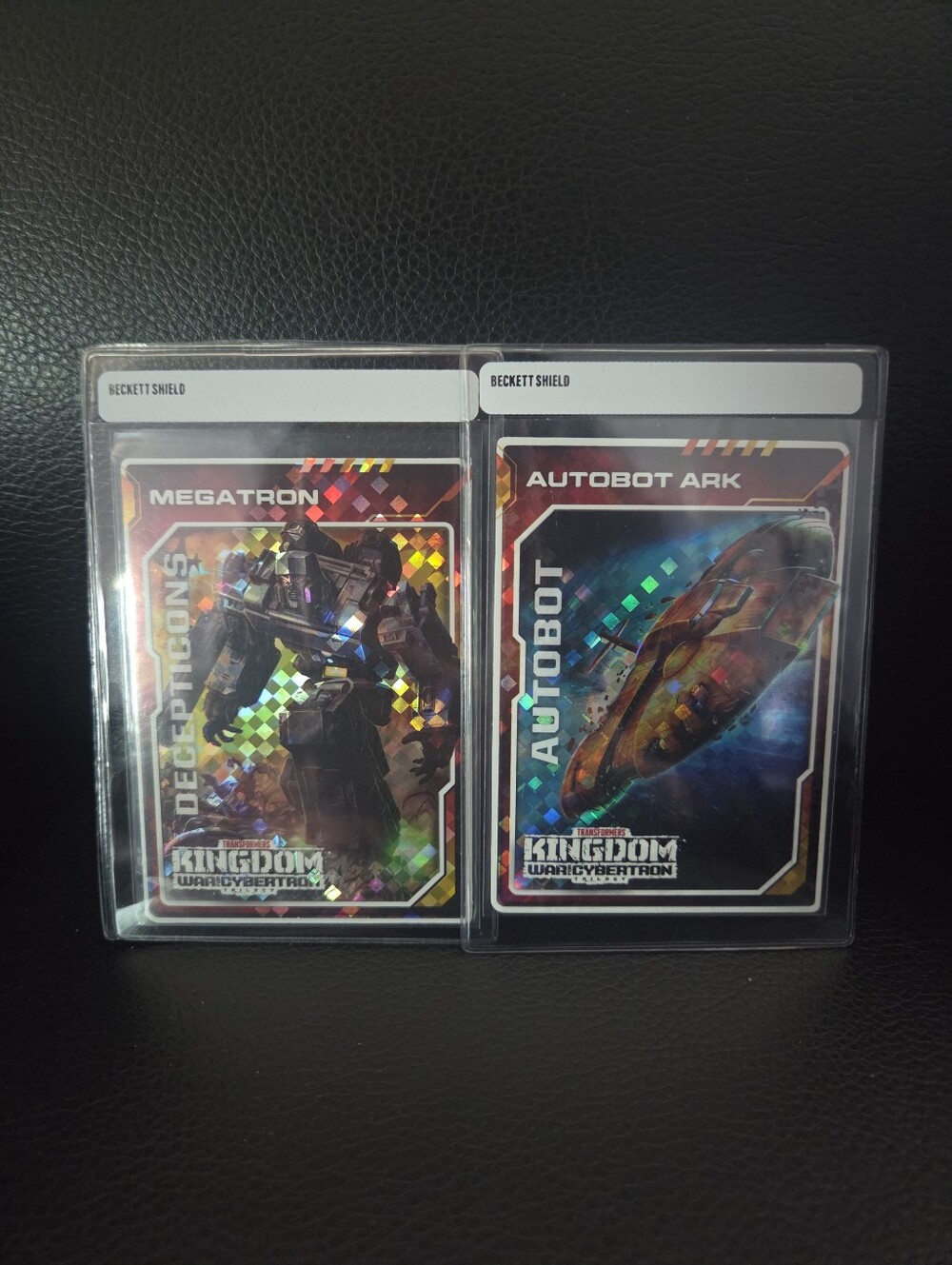 Transformers War for Cybertron Kingdom Golden Disk Trading Cards Megatron & Ark